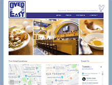 Tablet Screenshot of overeasyrestaurants.com